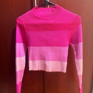 Striped Ribbed Knit Sweater - Size XS ✨